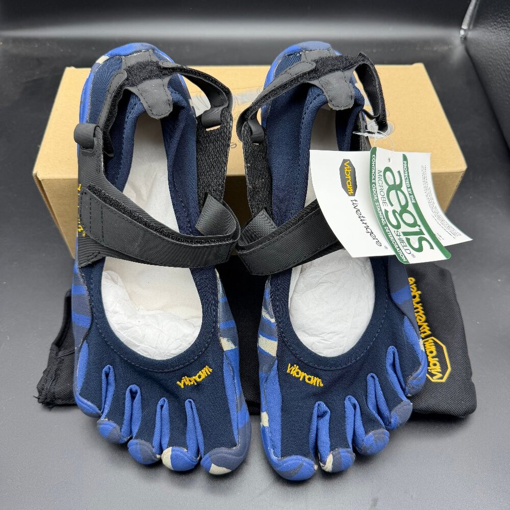 New Men's Vibram FiveFingers M118 Sprint Shoes Size 44 Blue Camo